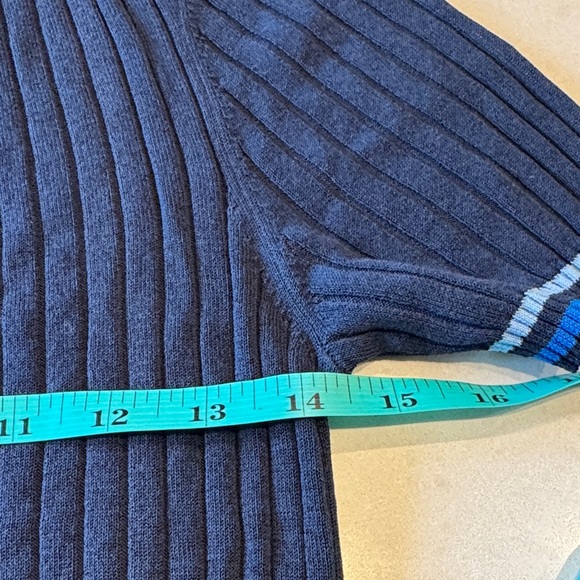 G/FORE Navy and Blue Crew Neck Sweater - Picture 4 of 7